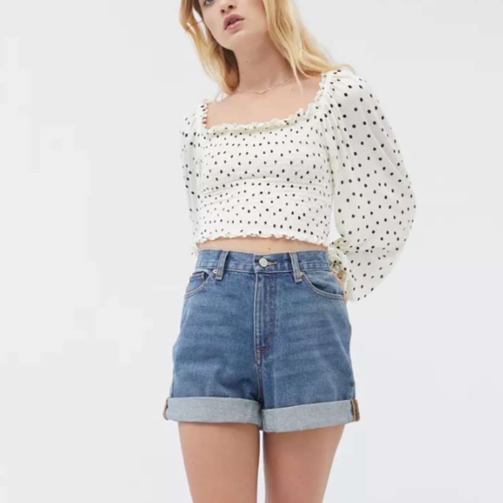 UO Ryan Smocked Square Neck Top - Picture 4 of 5